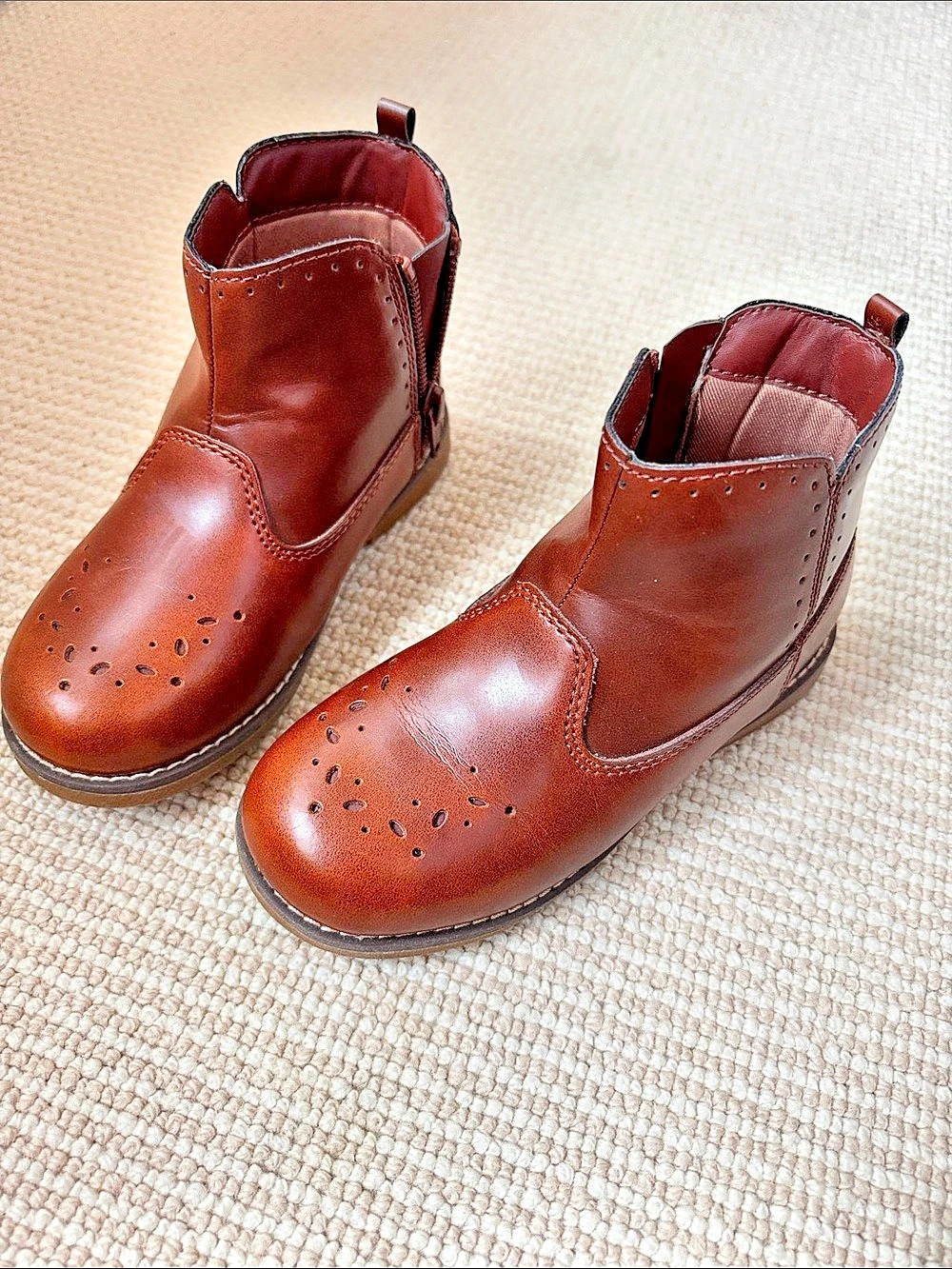 Girls Stride Rite SR Stella Brown Ankle Boots US 11